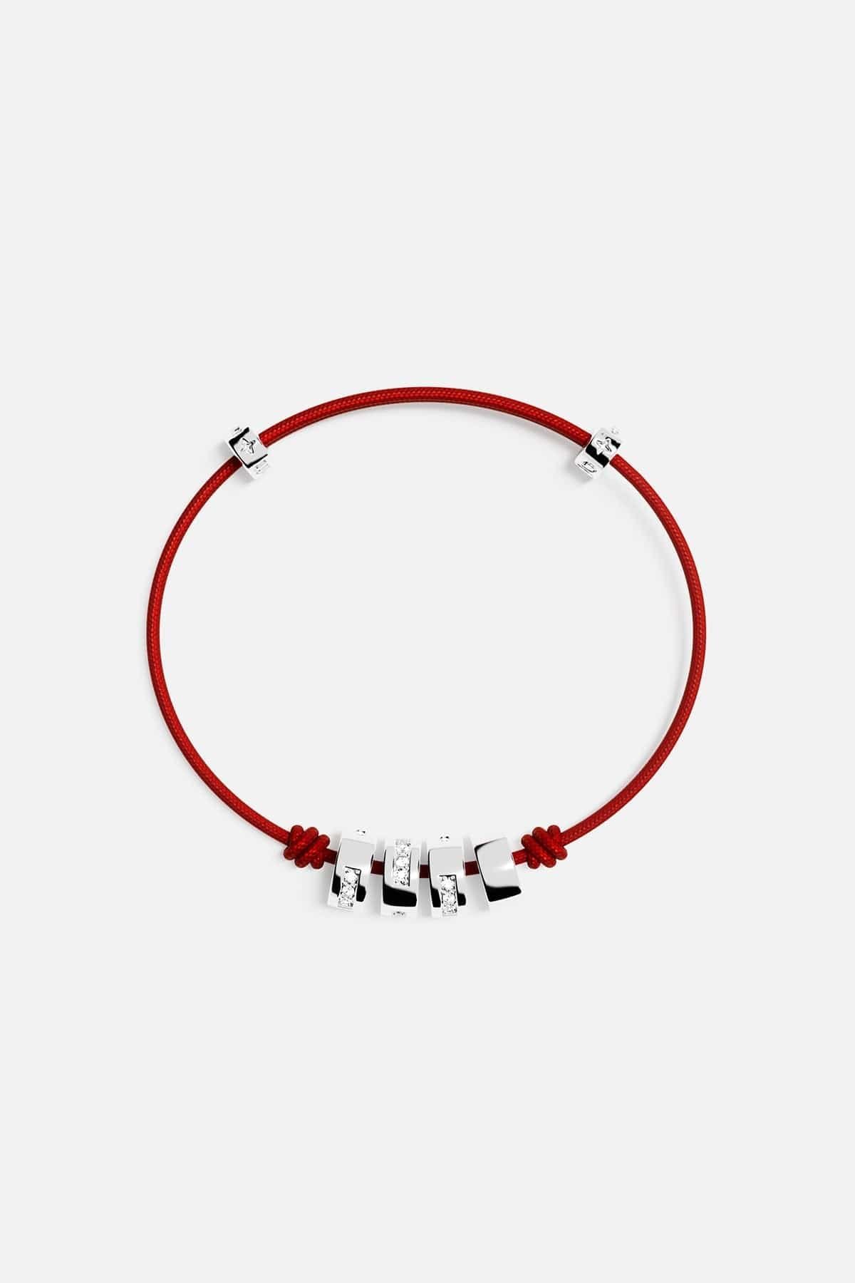 AB5434OXR-apm-monaco-love-morse-code-string-bracelet-jewelry LOVE Morse Code String Adjustable Bracelet
