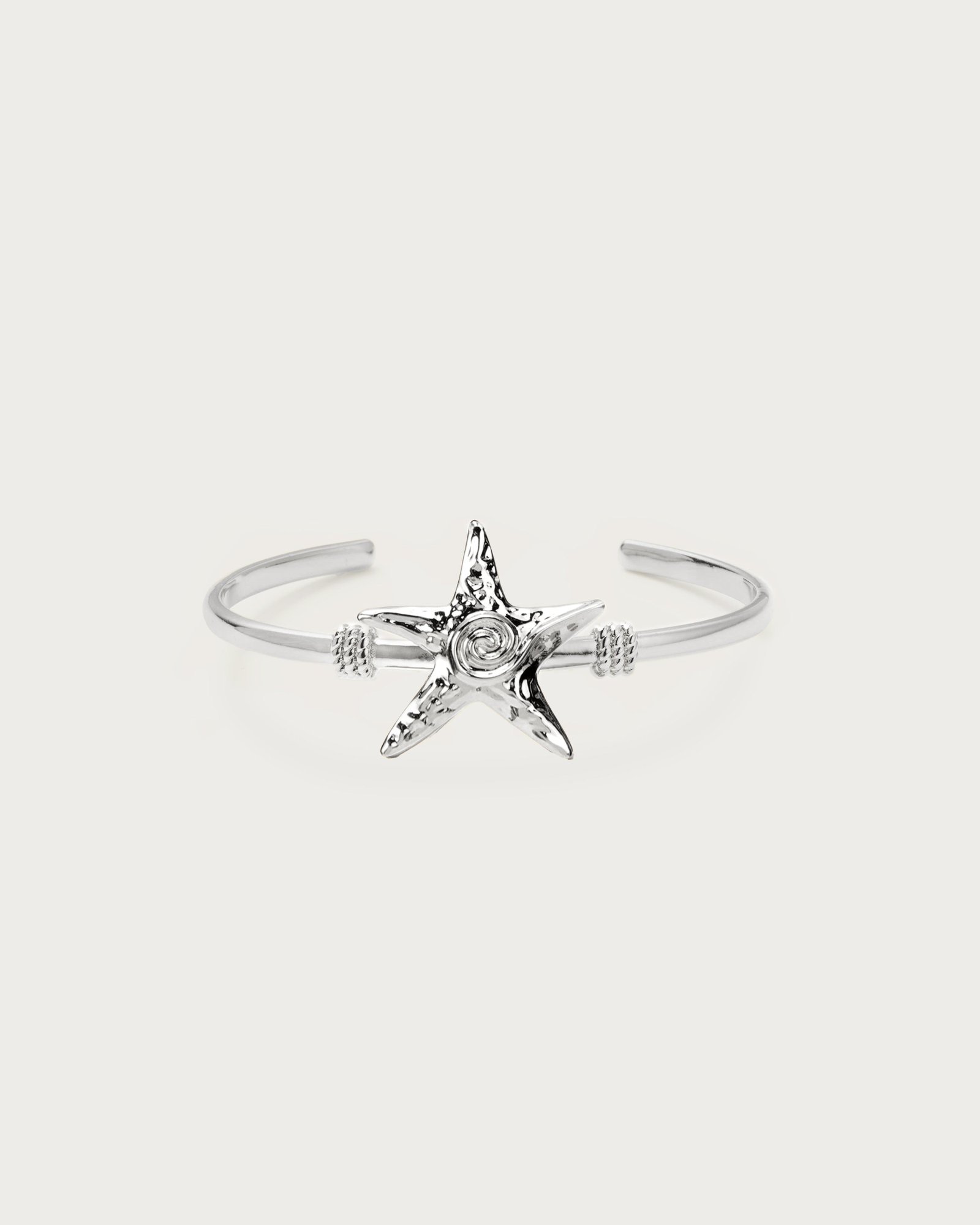 Silver Starfish Bangle