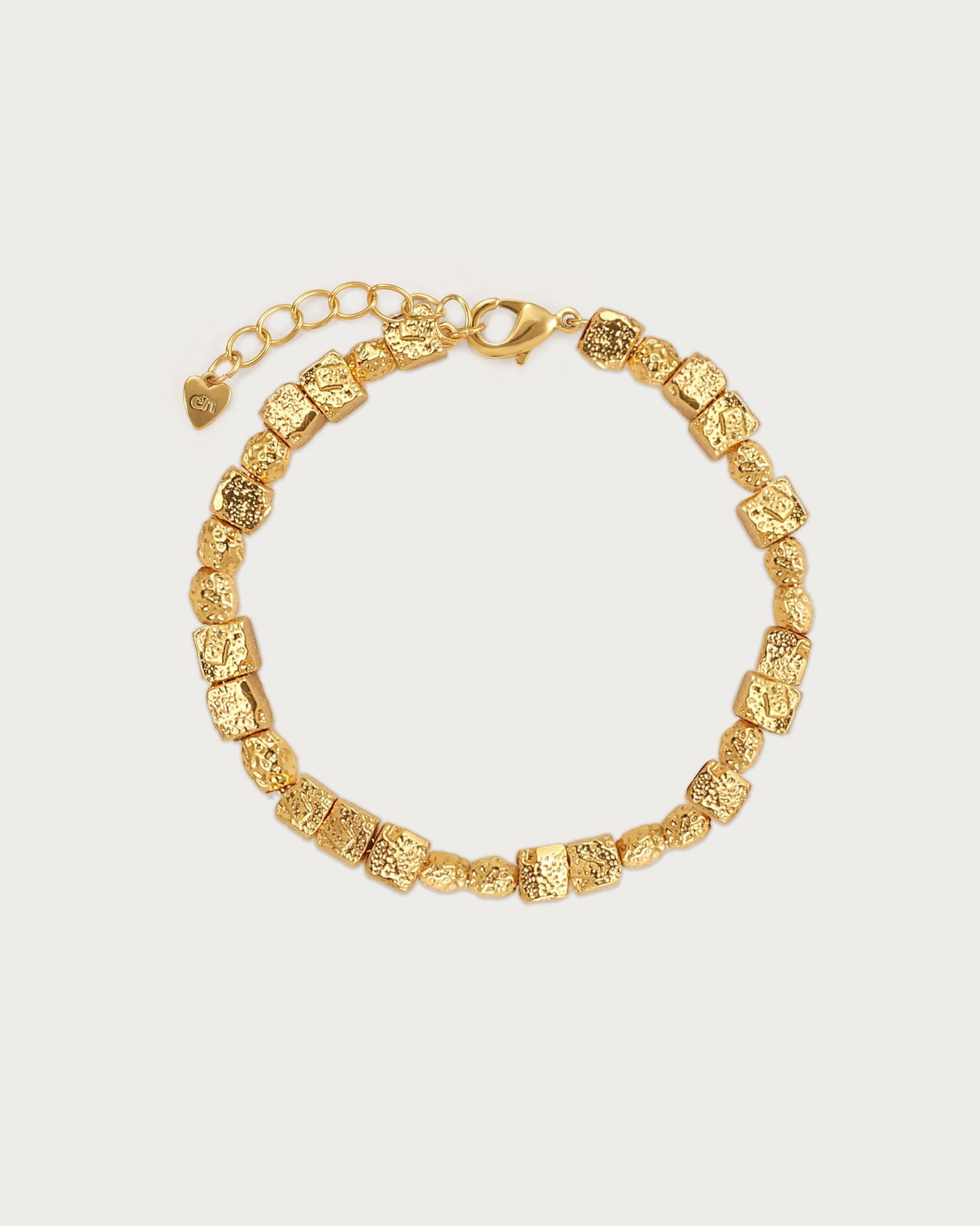 TexturedSquareBracelet Aqua Drop Adjustable Bracelet