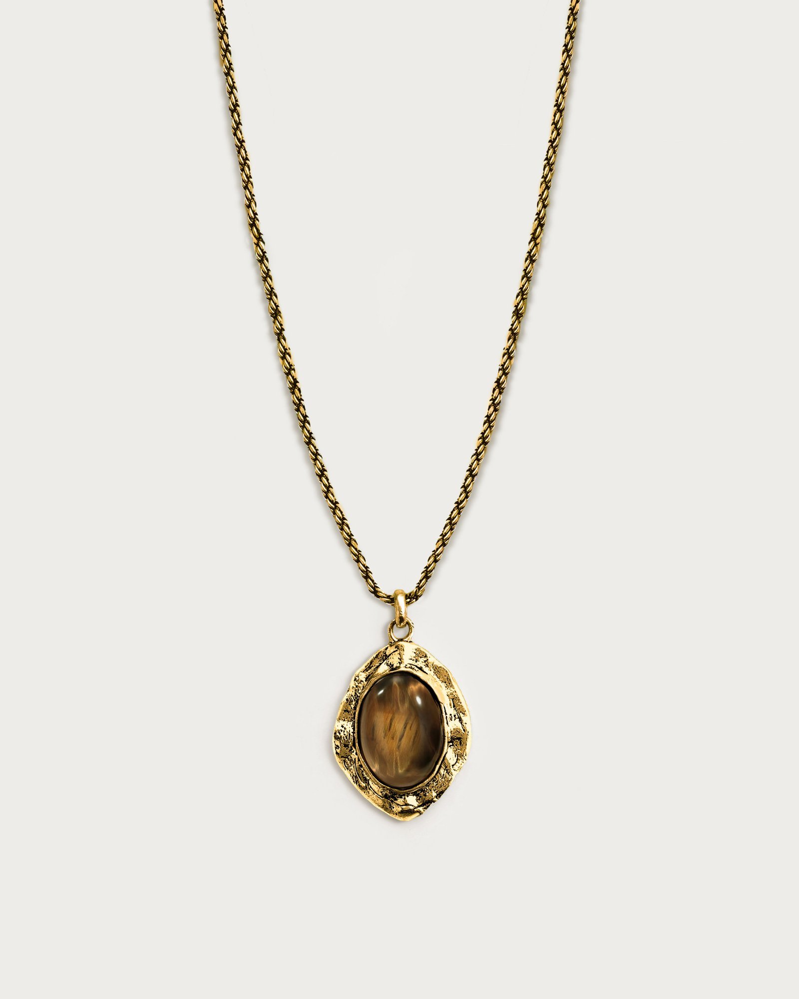 Gold Tiger's Eye Savannah Long Necklace